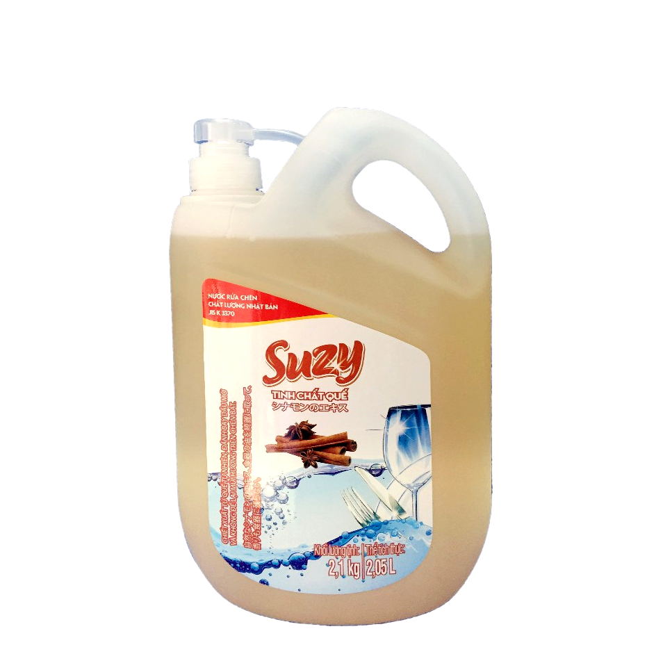 Nước rửa bát SUZY Hương quế 2,1 kg vòi nhấn
