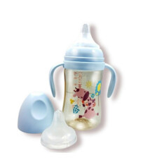 Bình ppsu 240ml họa tiết tay cầm
