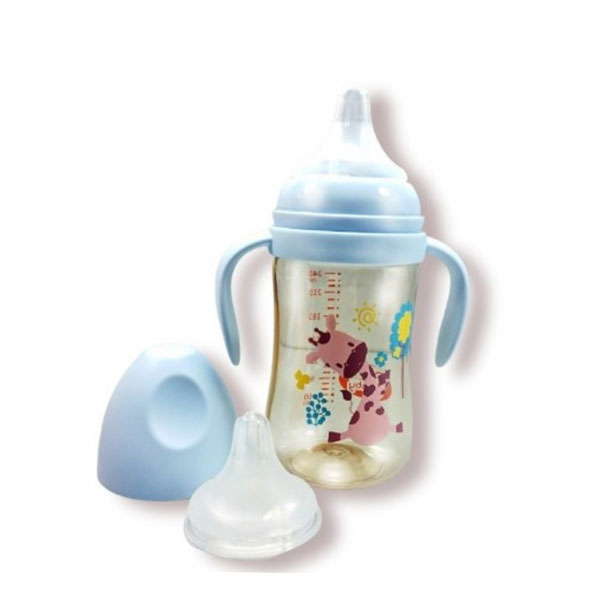 bình ppsu 180ml họa tiết tay cầm