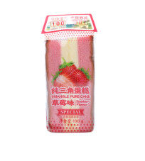 Bánh bông lan tam giác vị dâu 100g