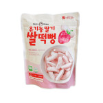 Bánh gạo phồng hữu cơ mom's choice vị dâu Tây 25g dành cho bé 6M trở lên