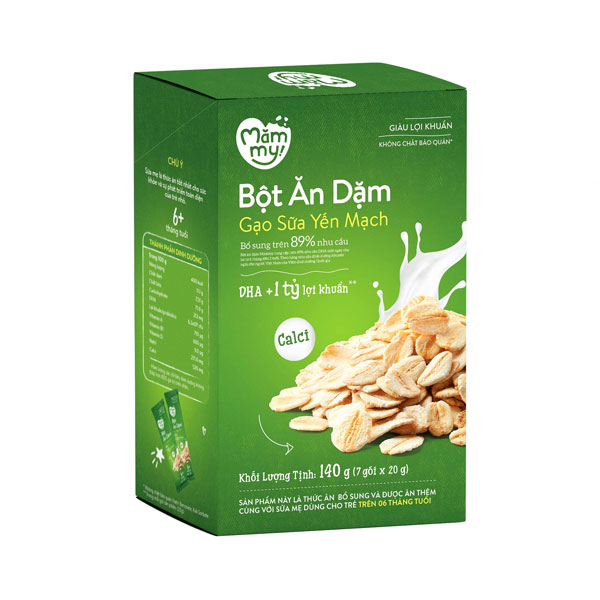Bột ăn dặm Mămmy gạo sữa yến mạch