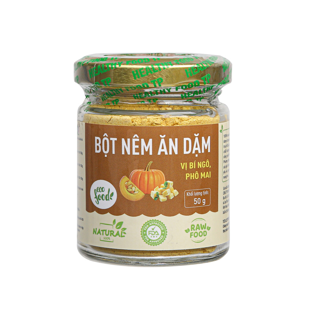 Bột nêm ăn dặm Ecofood 50g bí ngô phô mai