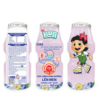 Lốc sữa chua uống lên men hương việt quất Lof Kun 100ml
