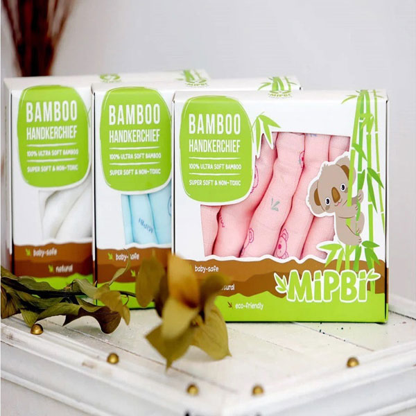 Khăn sữa sợi tre Mipbi set 6