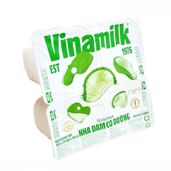 Sữa chua vinamilk nha đam 4X100G