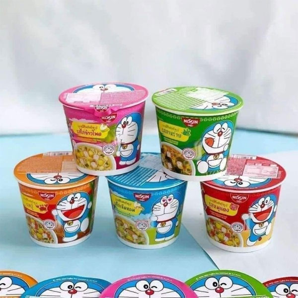 Lốc mì doraemon Nissin Thái Lan 1 lốc 1 cốc 13 k