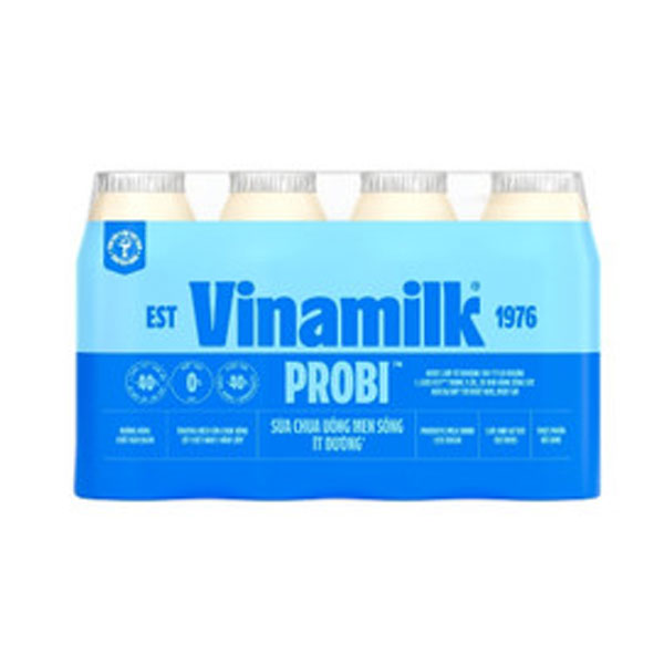 Sữa chua uống Probi ít đường – lốc 4 chai x 130ml