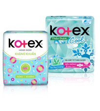 Htd-combo bvs Kotex hằng ngày kháng khuẩn + thảo dược cool siêu mỏng không cánh