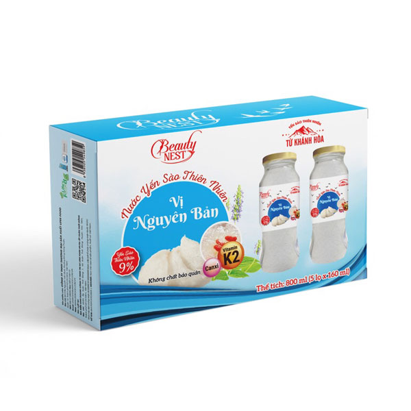 Nước yến sào beauty nest Vị Nguyên bản hộp 800ml