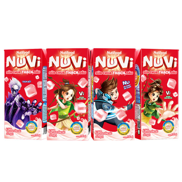 Nuvi thạch dâu 170ml