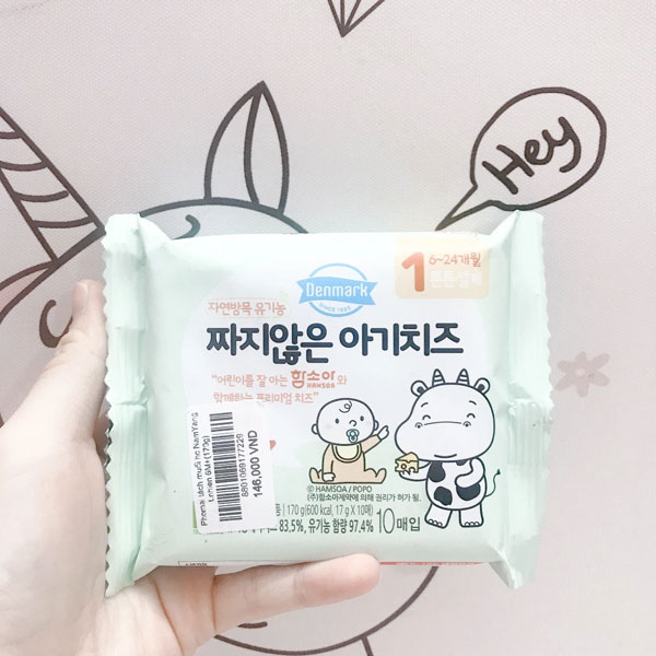 Phô mai tách muối hữu cơ Denmark Hàn Quốc 170g