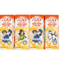 NuVi Thức Uống Sữa Tươi Trái Cây Vị Cam 180ml