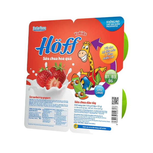 Sữa chua Hoff Organic dâu