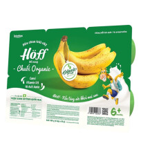 Hoff sữa chua trái cây Organic vị chuối 55g x 6 hộp