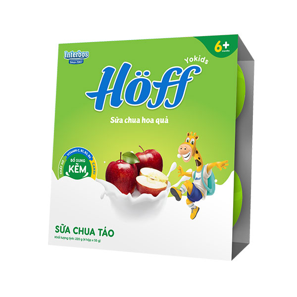 Sữa chua hoa quả Hoff vị Táo 55g