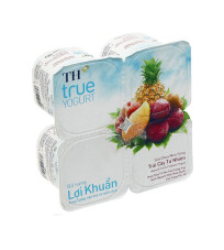 Sữa chua men sống vị trái cây Tự Nhiên TH hộp 100g