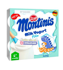 Váng sữa Monte của Đức hương vani (vỉ 4 hộp)