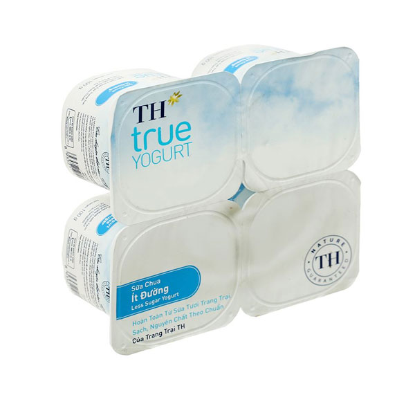 Sữa chua TH True Yogurt ít đường hộp 100g