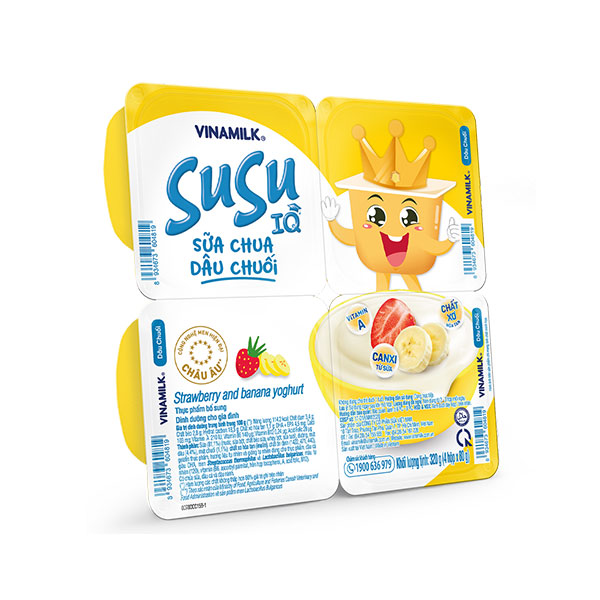 Sữa chua VNM Susu Dâu Chuối 80g