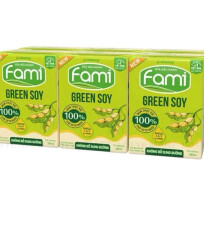 Sữa đậu nành fami Green soy không đường 200ml