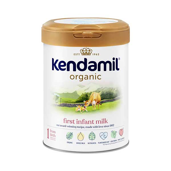 Sữa Kendamil Organic Số 1 + HMO 800g – Lựa chọn hữu cơ tối ưu cho bé từ 0-6 tháng