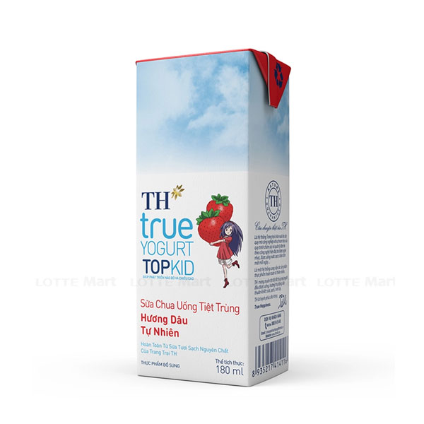 Sữa TH Topkid dâu 180ml