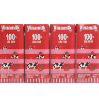 Sữa tươi 100% VNM DÂU 180ml