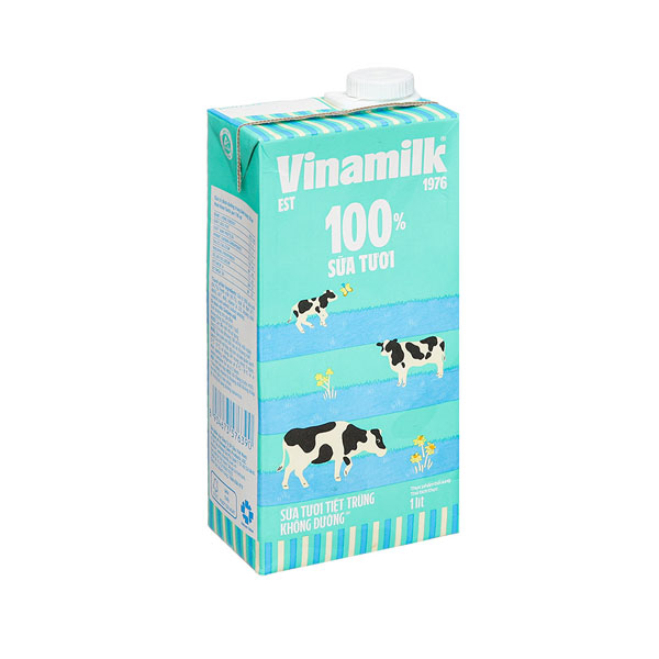 Sữa tươi không đường Vinamilk 1lít