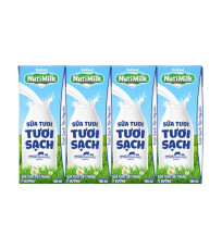 NutiMilk sữa tươi sạch ít đường 180ml