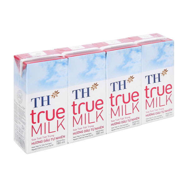 Sữa tươi TH dâu 180ml (T)