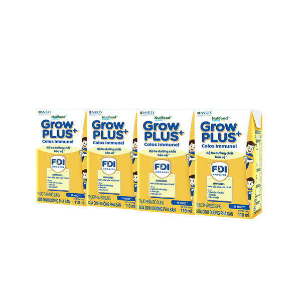 Sữa tươi Nutifood Growplus+ Colos immunel 110ml
