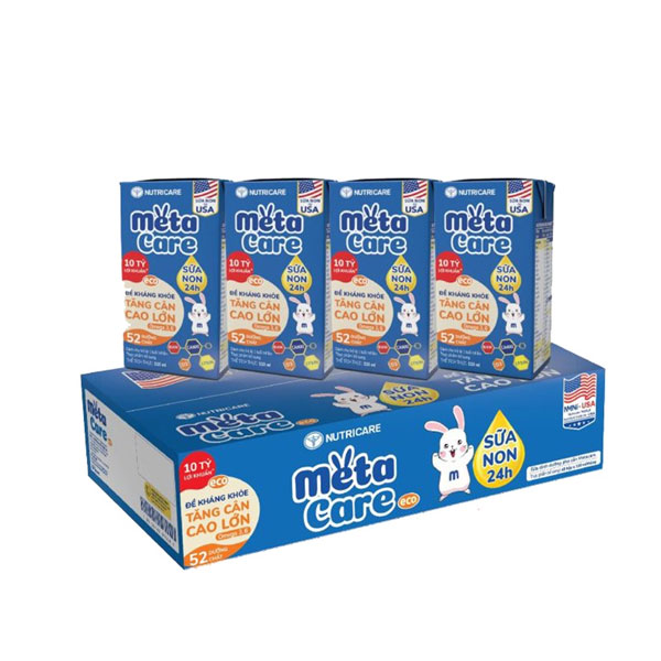 Thùng sữa bột pha sẵn Metacare eco 110ml