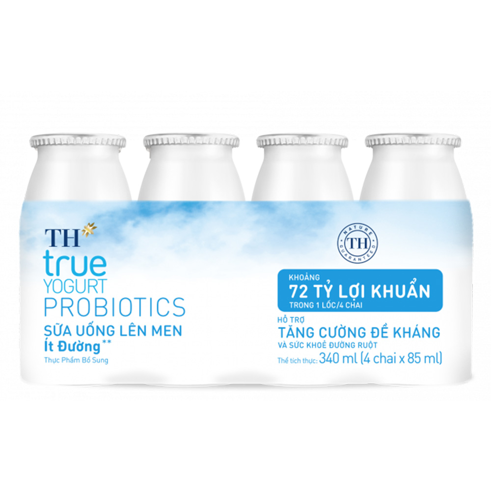 Sữa uống lên men ít đường 85ml TH