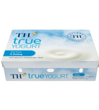 Sữa chua TH True Yogurt ít đường hộp 100g
