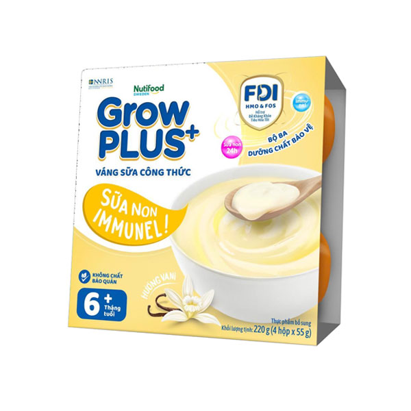 Váng sữa GROWPLUS 6m+ vị sữa non immunel