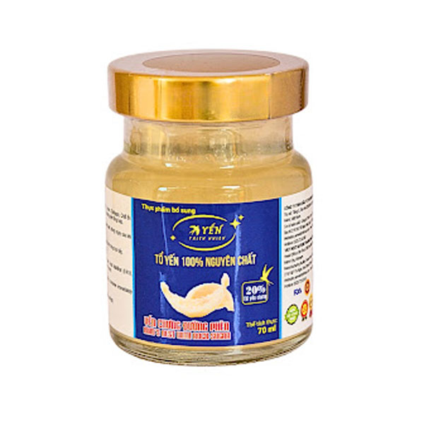 Yến sào thiên nhiên 20% tam vị lọ 70ml x 64
