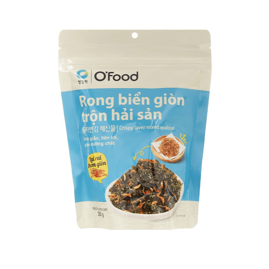Rong biển giòn trộn hải sản Ofood 30g