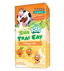 Thức uống dinh dưỡng sữa trái cây Kun Hương cam nhãn hiệu LIF 110ml